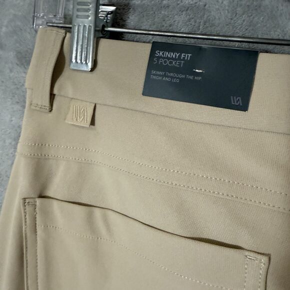 NWT VRST Pants 32x32 (32x29.5) Beige Skinny  Commuter Preppy Performance Flex - Picture 8 of 11